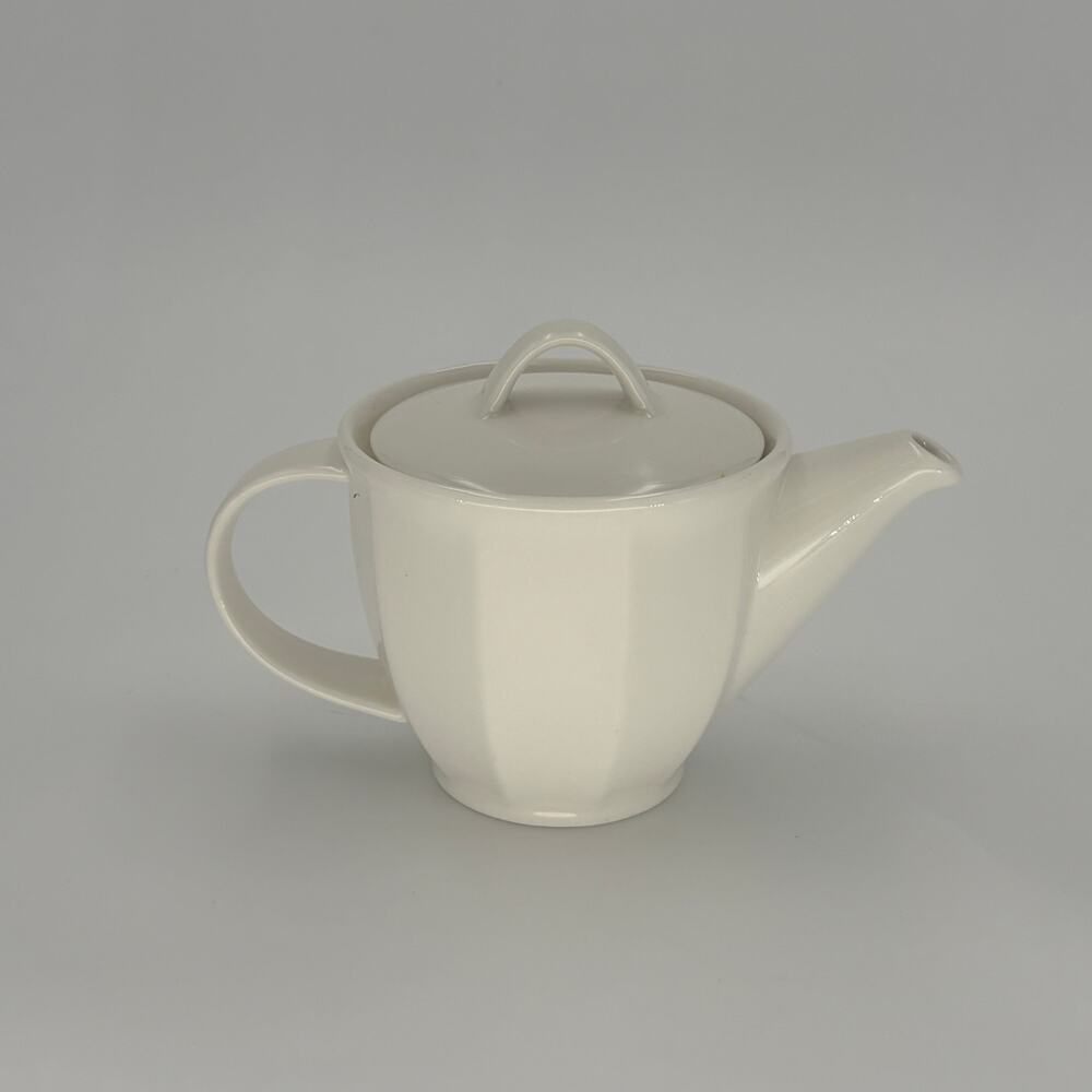 Villeroy & Boch Look Teapot Single White Faceted Porcelain Tea Pot 0140 F